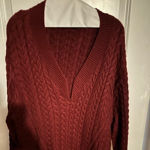 Burgundy sweater
